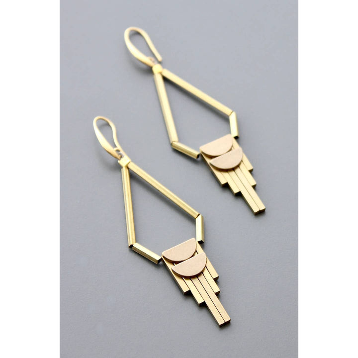 Brass Dangle Earrings