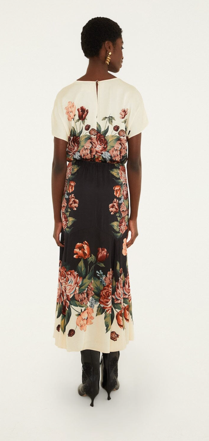 Winter Floral Maxi Dress