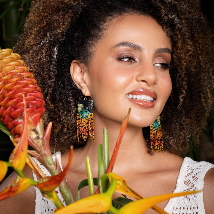 Jaguar Fringe Earrings