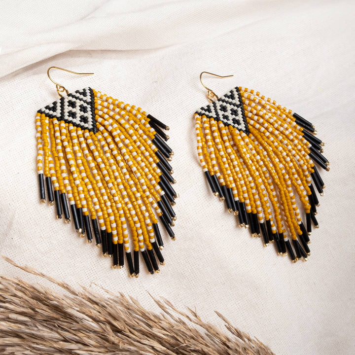 Sonoran Triangle Fringe Earrings
