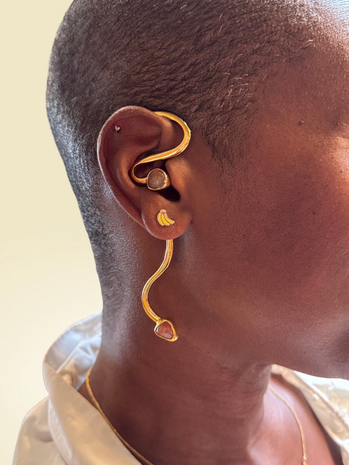 Twisted Stones Ear Cuff