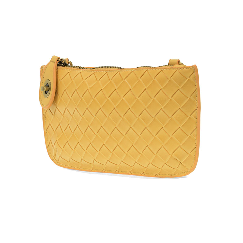 Wide Woven Crossbody Wristlet