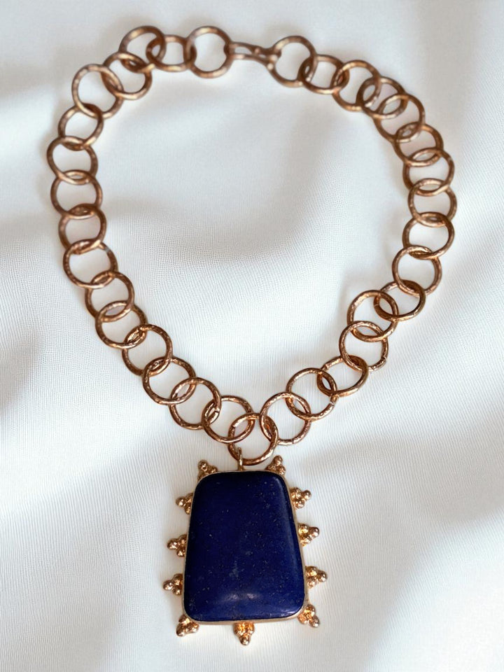 Lapis Trapez Necklace
