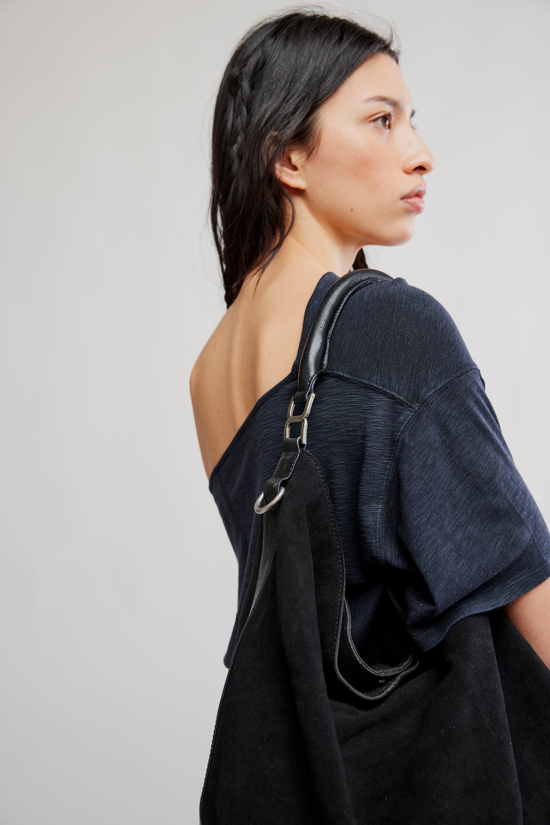 Suzie Suede Slouch Tote