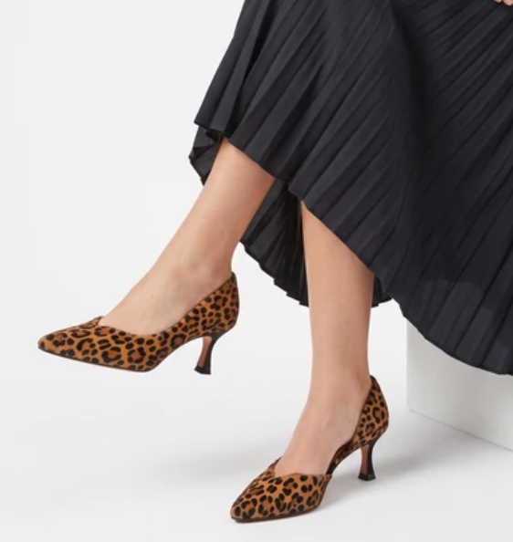 Leopard Half D'orsey Pump