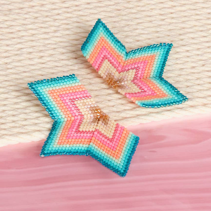 Large Half Star Earrings
