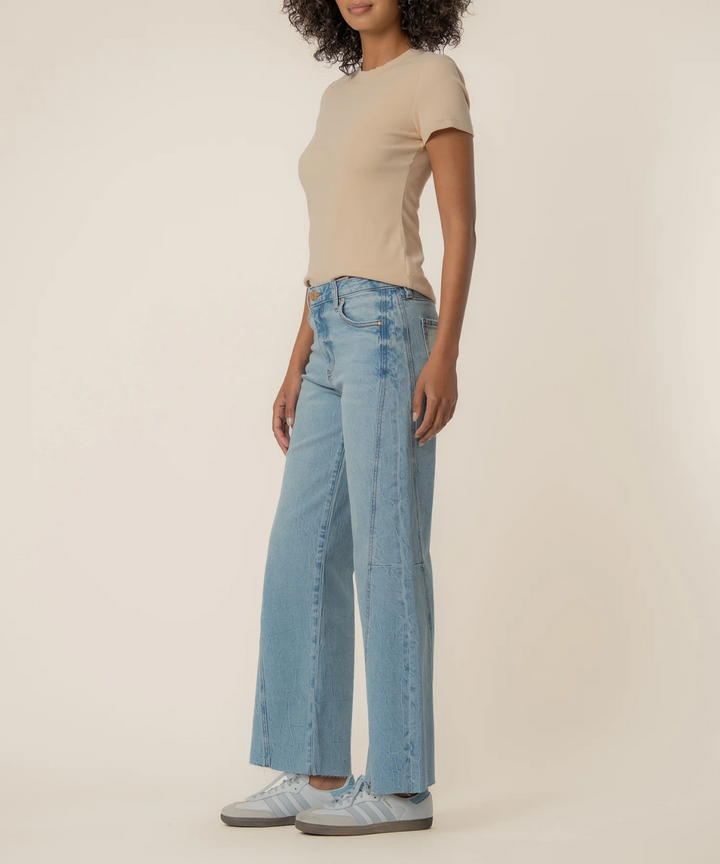 Hi Wide Side Panel Jeans