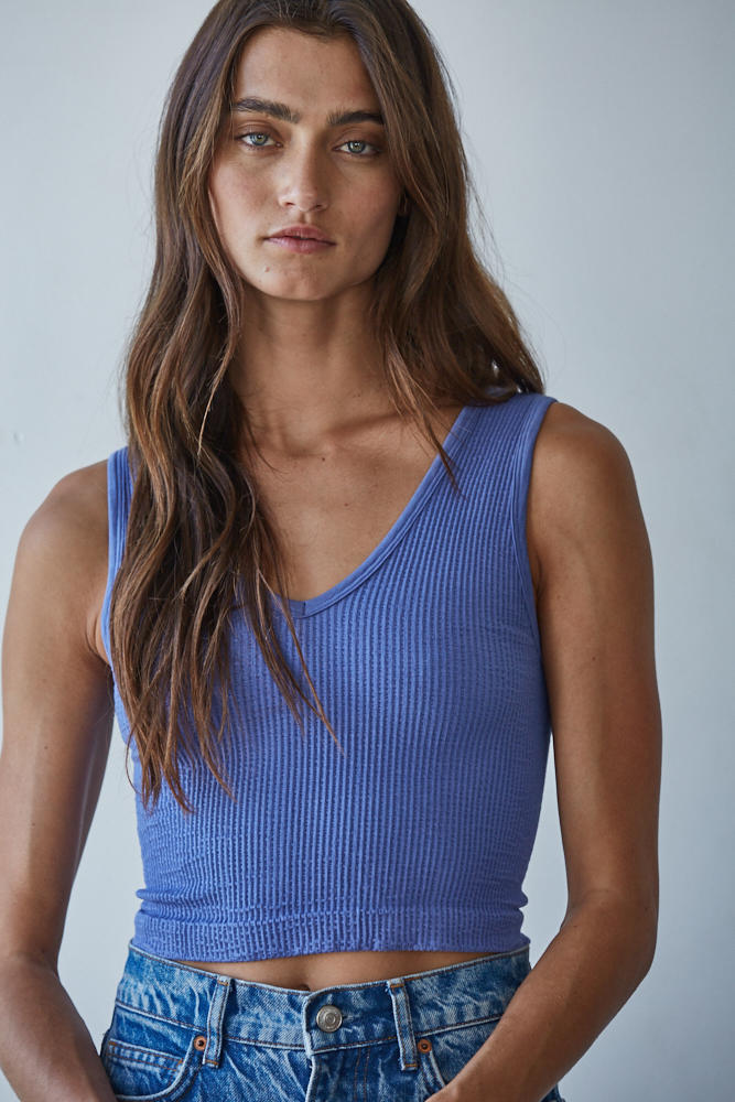 Ribbed Crop Tank