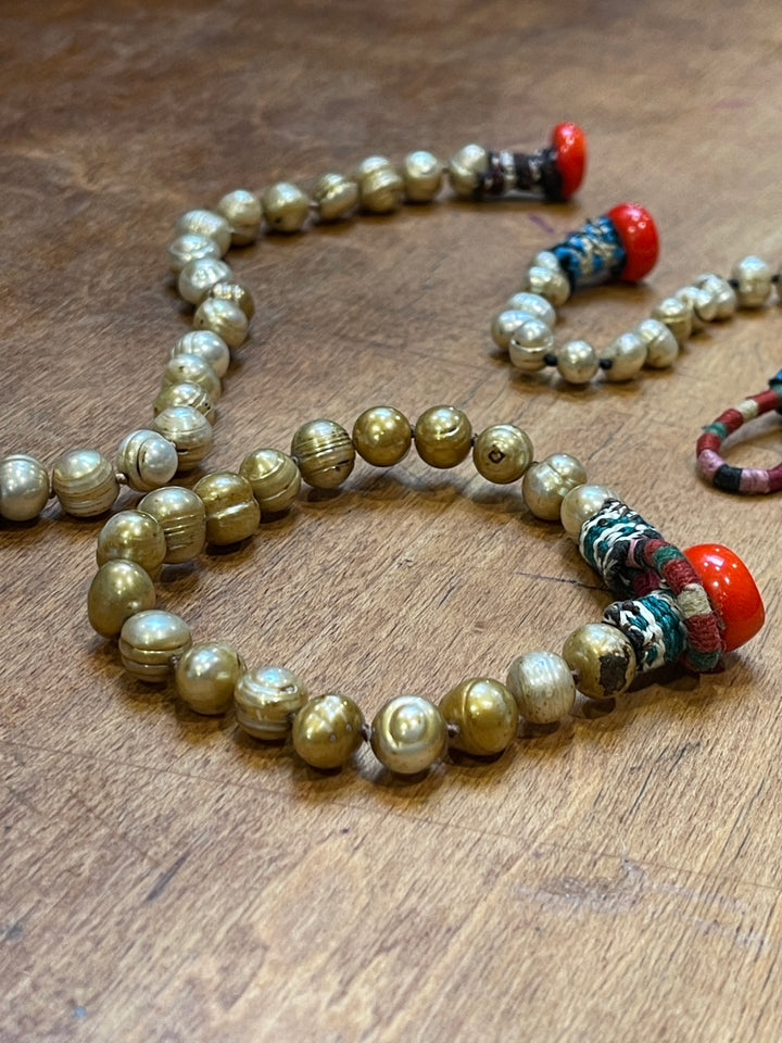 Ikat Pearl Button Bracelet