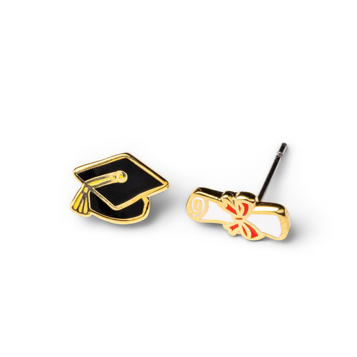 Cap Diploma Earrings