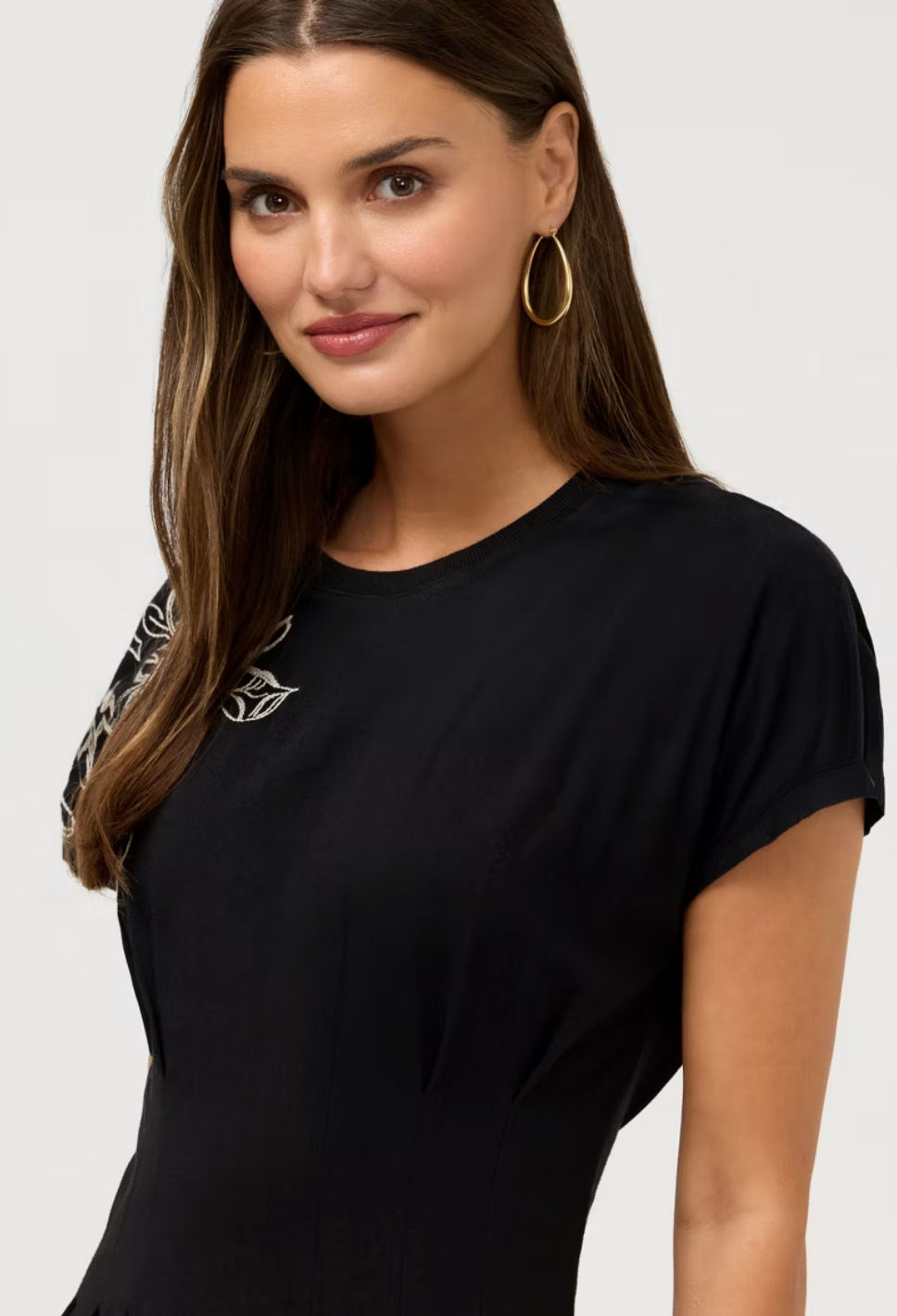 Pleated Waist Knit Dress