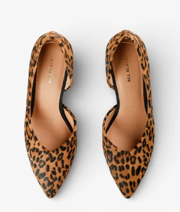 Leopard Half D'orsey Pump