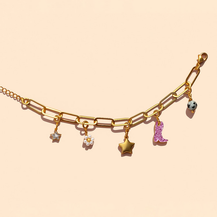 Paperclip Charm Bracelet