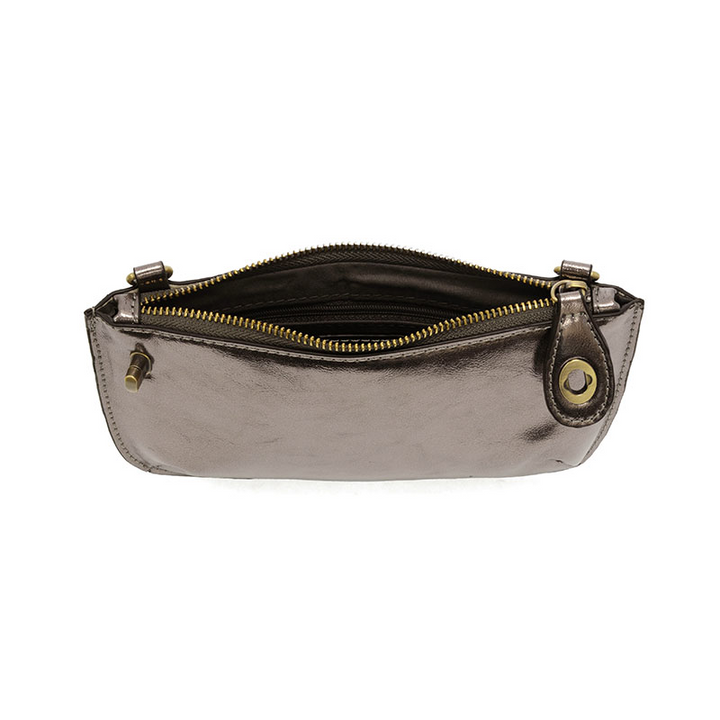 Liquid Metallic Crossbody Wristlet