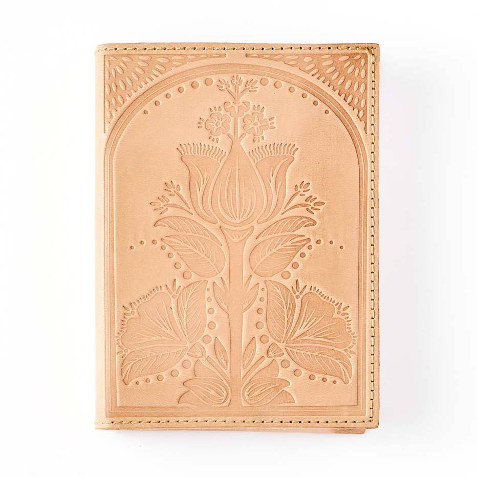 Embossed Leather Floral Journal 5x7