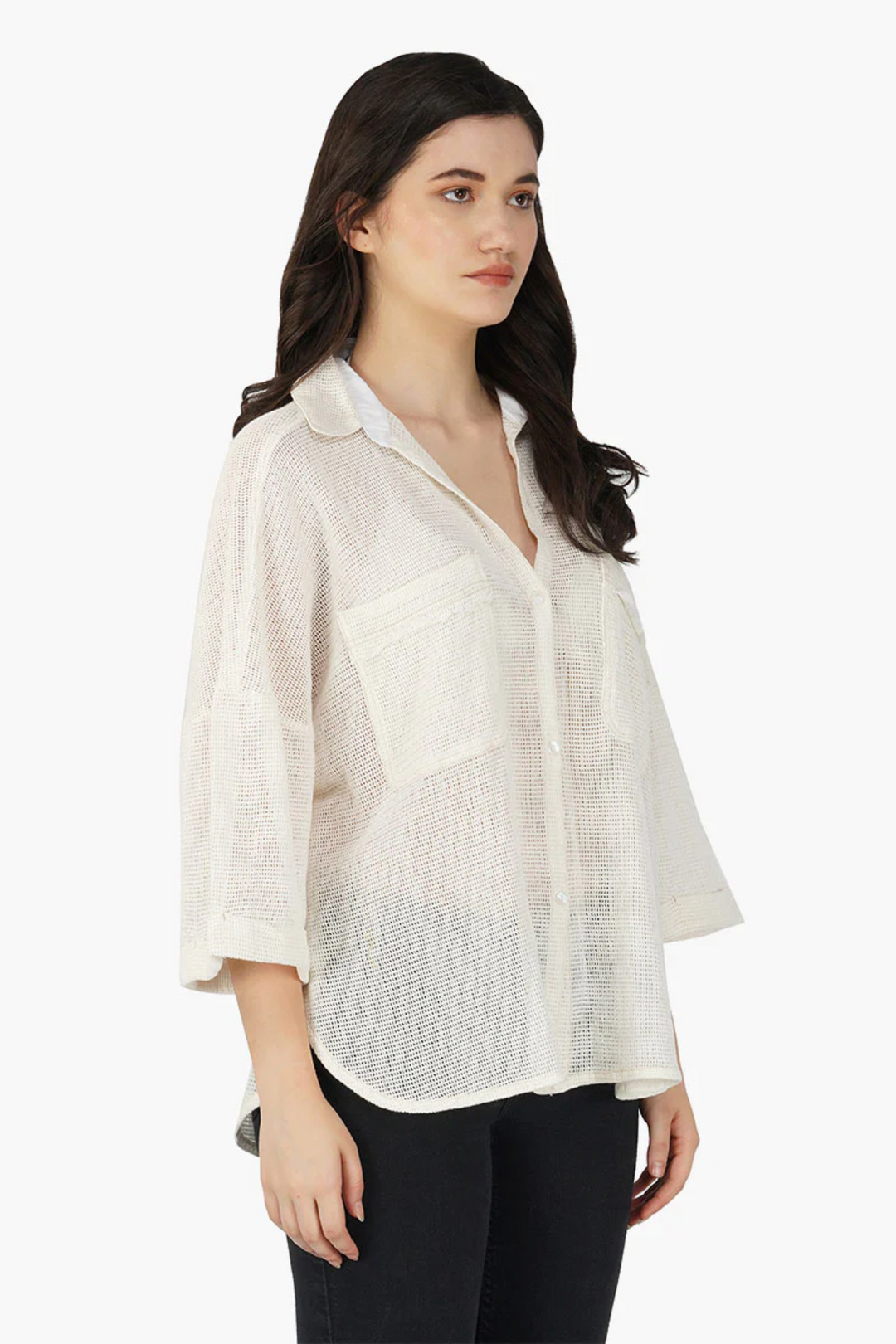 Fine Mesh Double Pocket Top