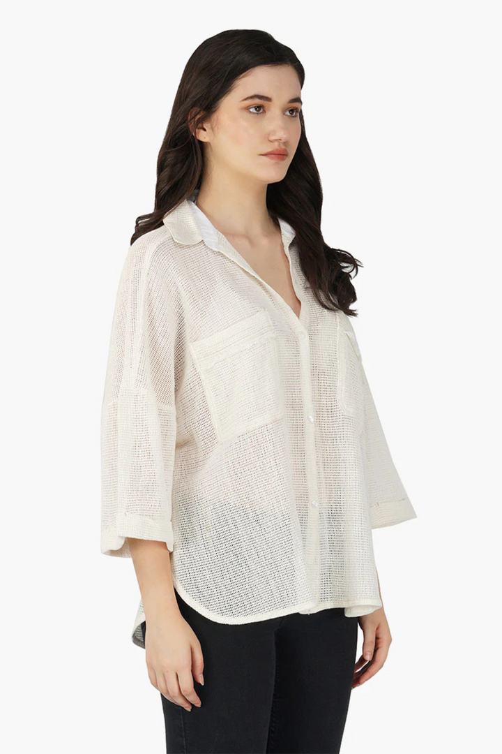 Fine Mesh Double Pocket Top