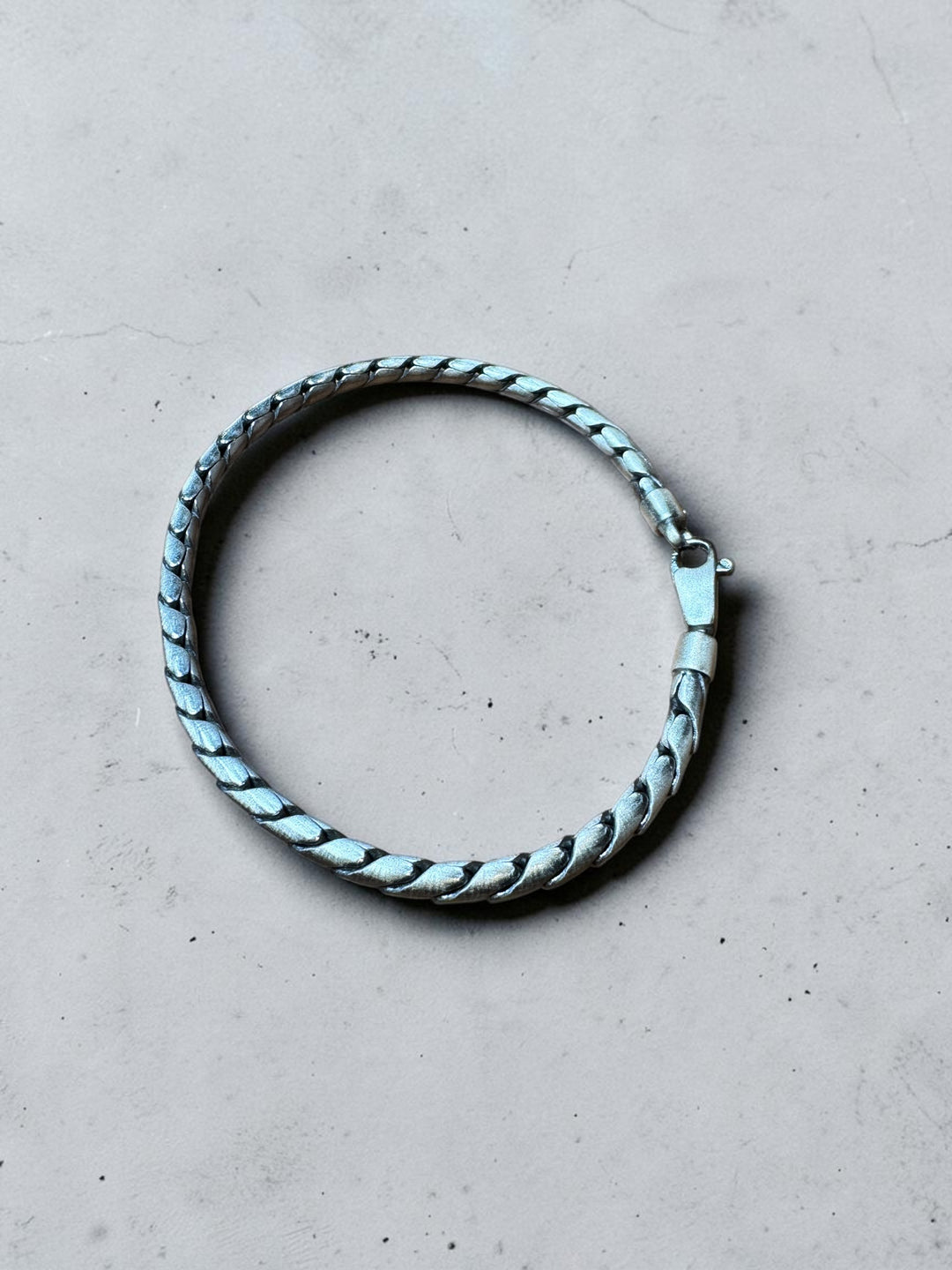 Coil Oxy Sterling Mens Bracelet