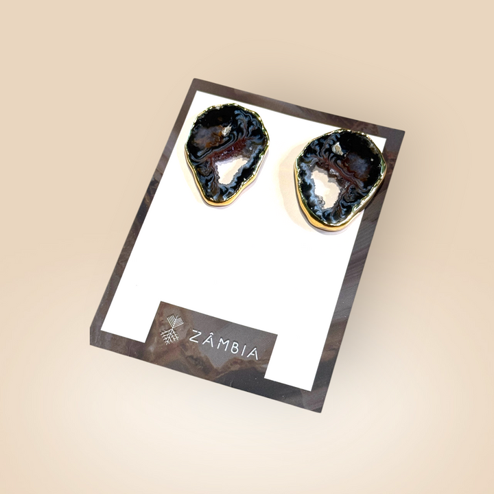 Agate Stud Earrings