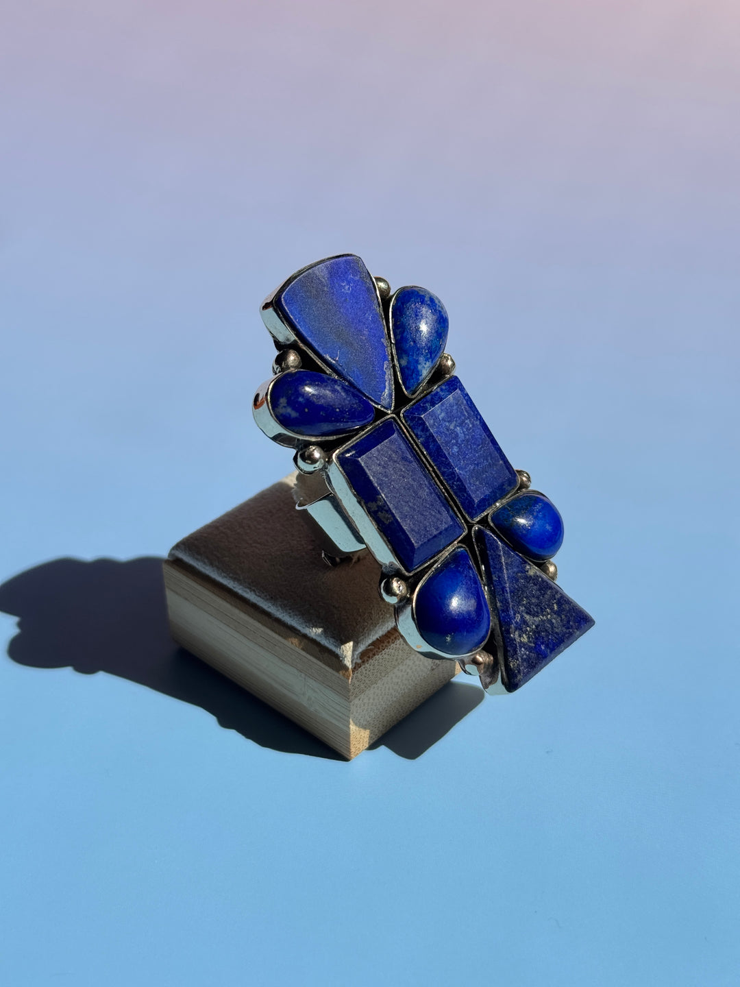 Lapis Lazuli Cluster Adju Ring
