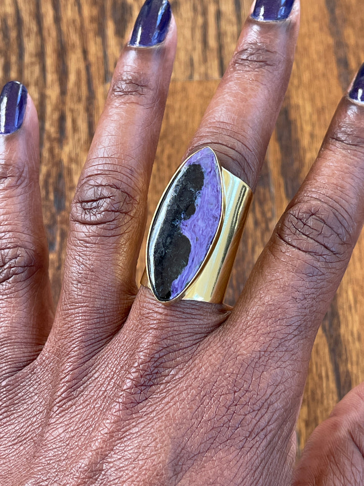 Leslie Francesca Charoite Ring