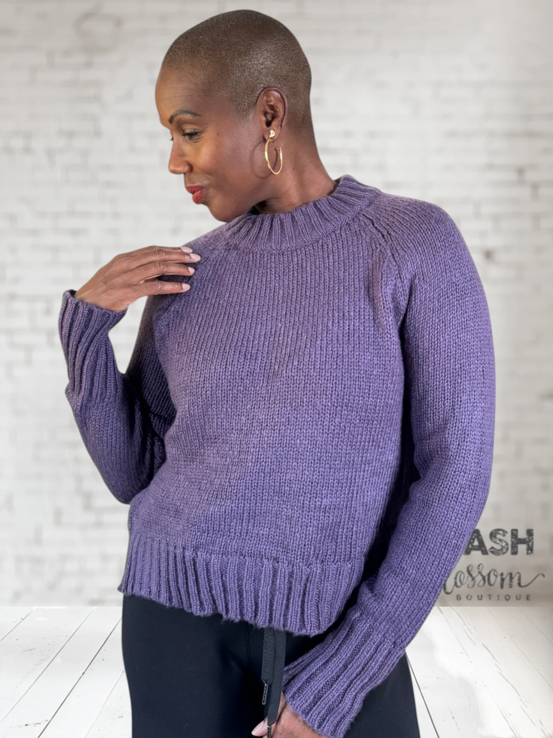 Dalton Crop Raglan Sweater