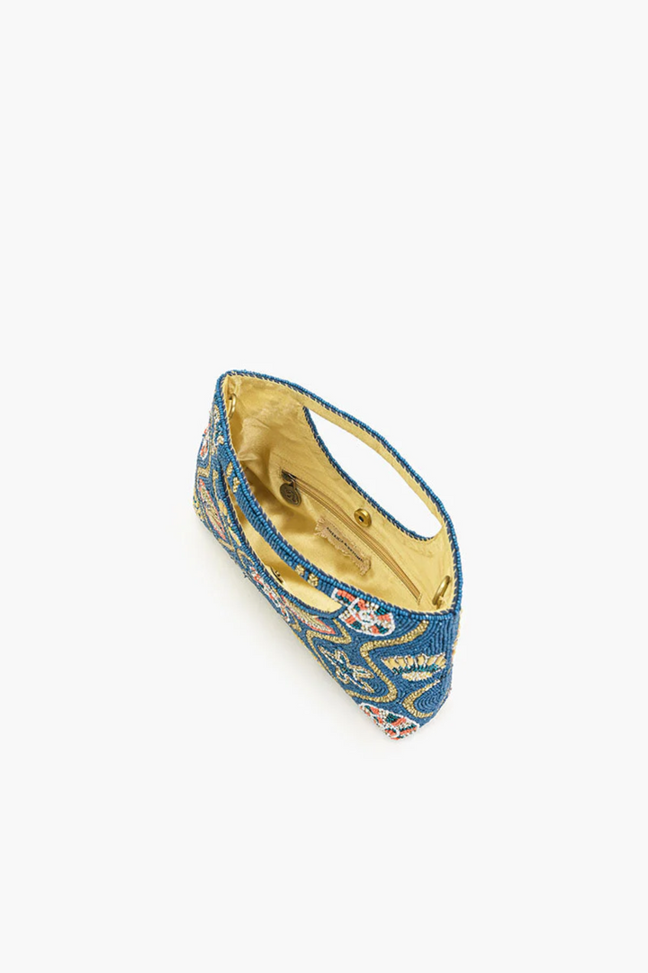 Midnight Shore Beaded Clutch