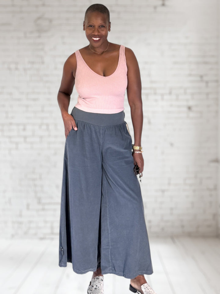 Cord Wide Leg Pant