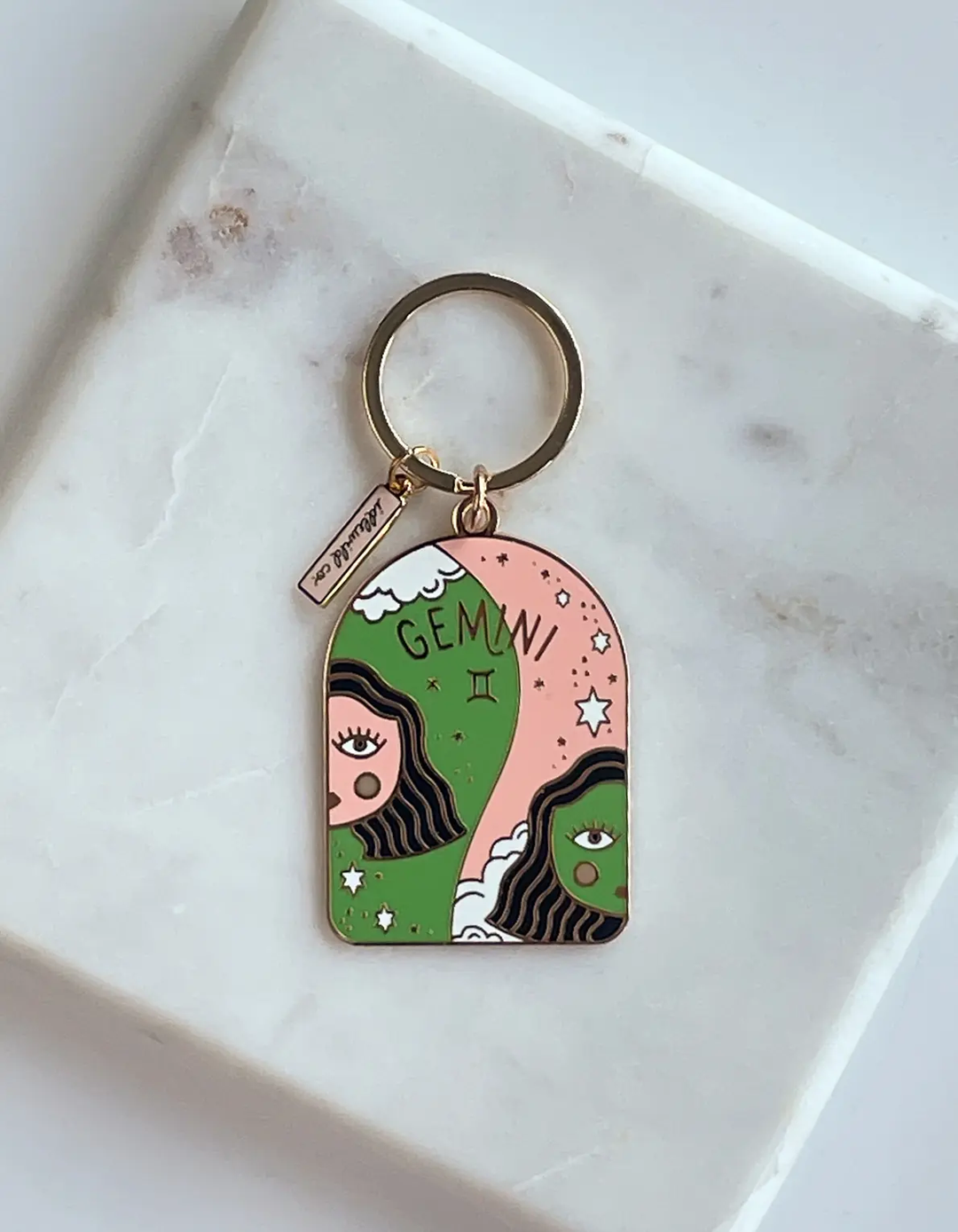 Zodiac Enamel Keychain