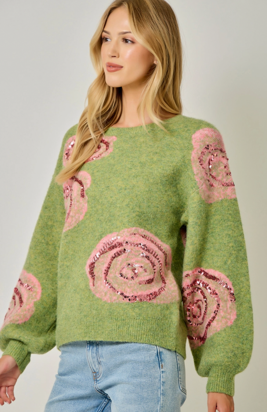 Dopamine Rose Sweater