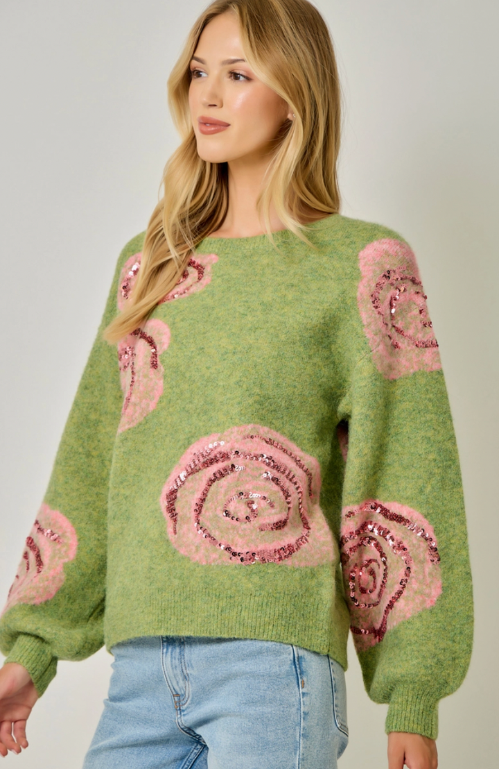 Dopamine Rose Sweater