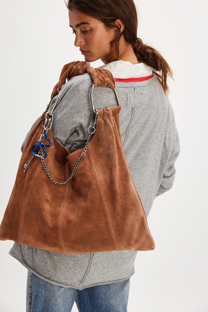 Bobbi Slouch Suede Tote