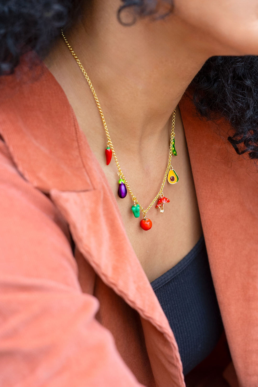 18k Harvest Charm Necklace