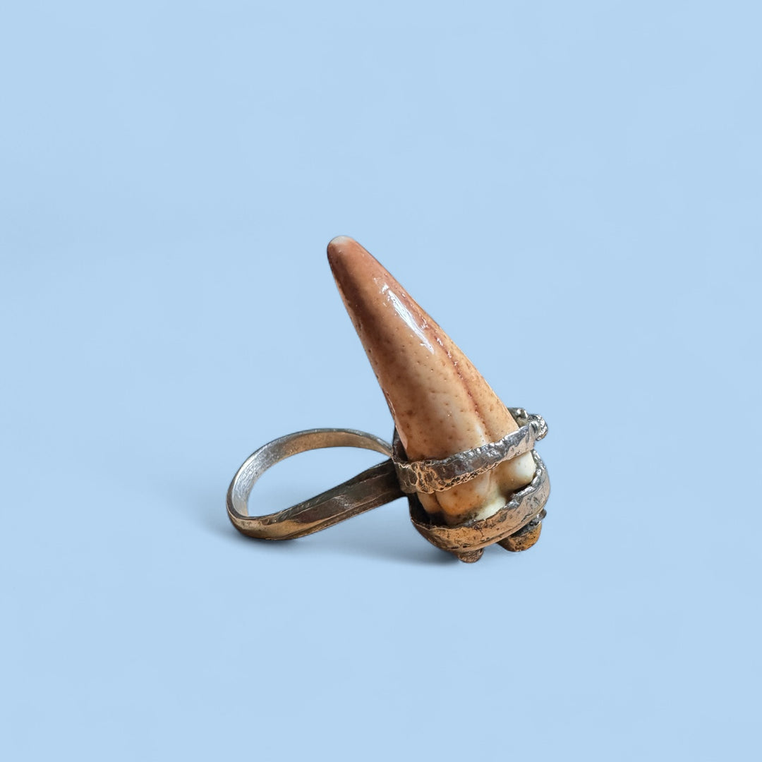 Crocodile Tooth Adjustable Ring