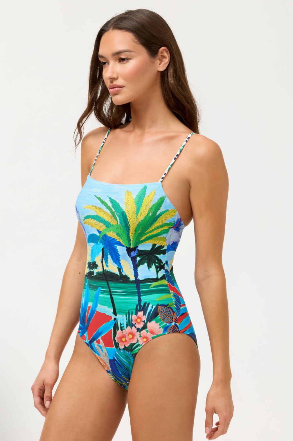 Spaghetti Strap Paradis One Piece