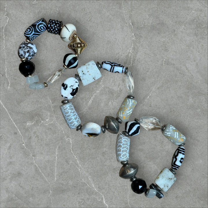 Ghana Trade Bead Mix Bracelet