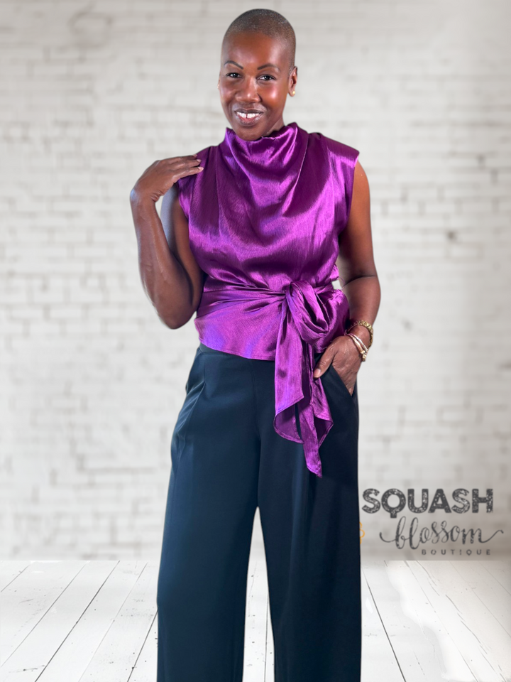 Shoulderesque Side Tie Top