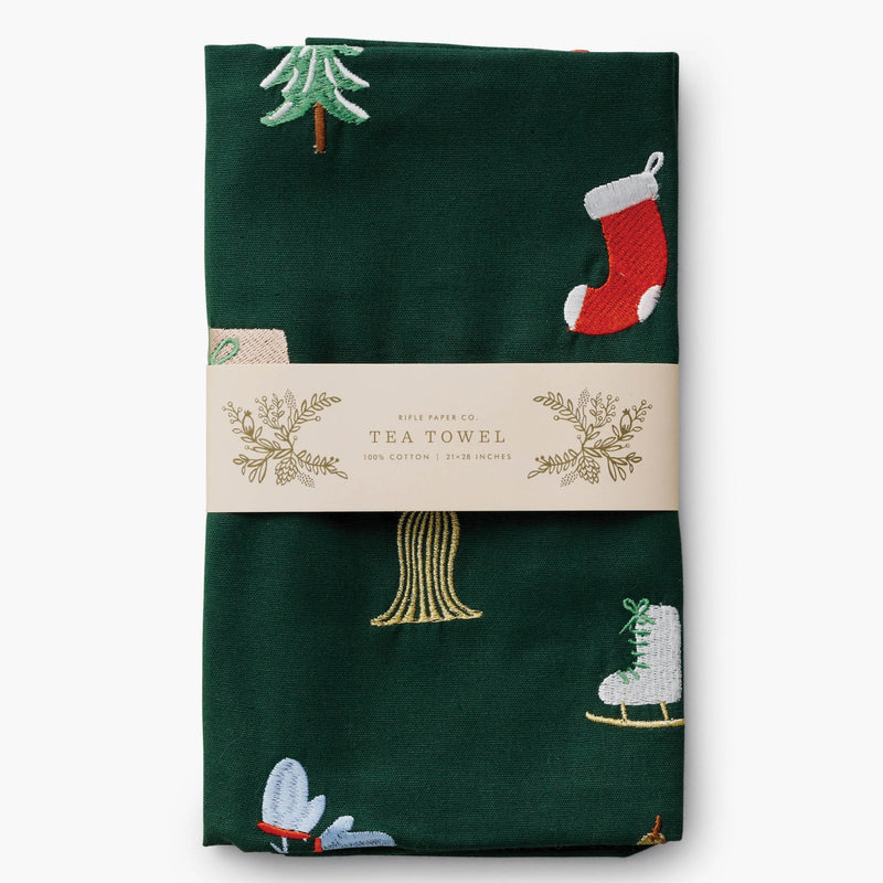 Embroidered Tea Towel