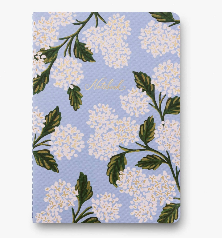 Set of 3 Hydrangea Notebooks