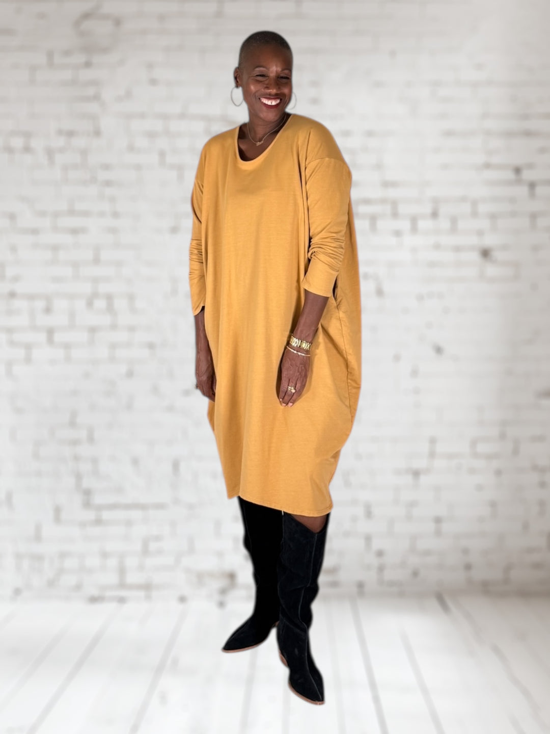 Balloon Knit Dress
