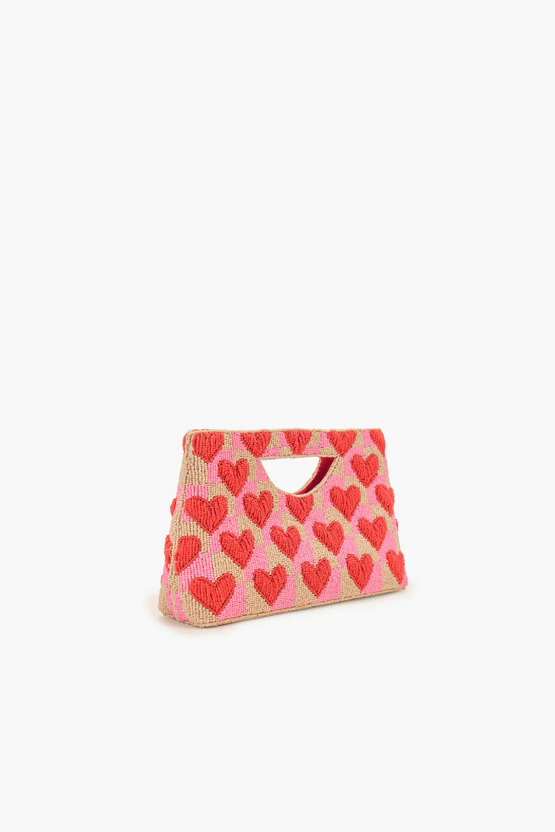 Amour Heart Bead  Clutch