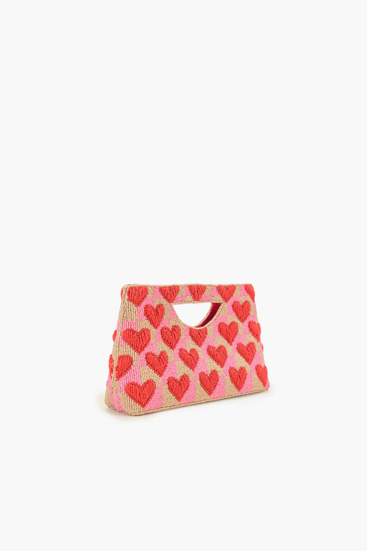 Amour Heart Bead  Clutch