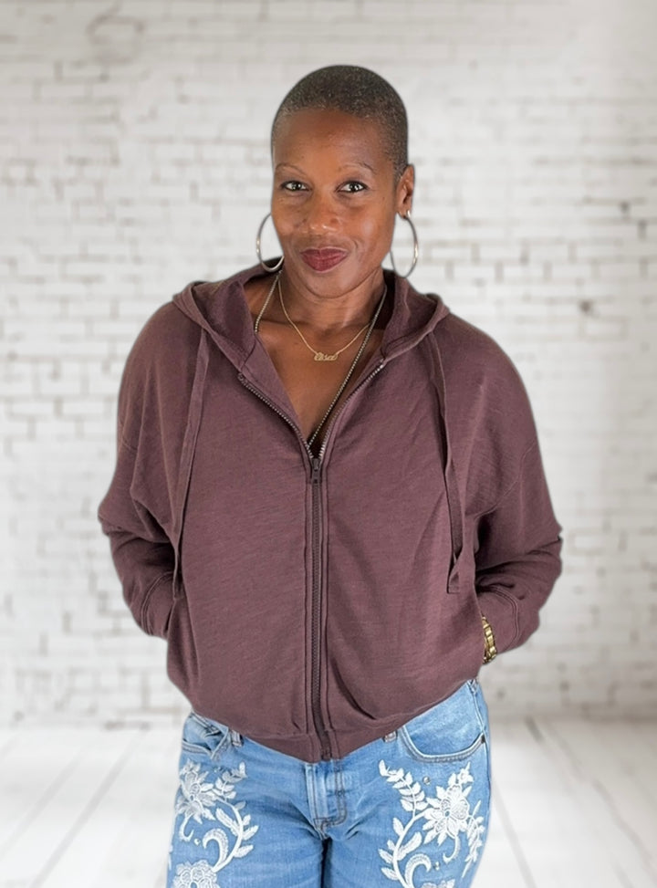 Slouch Zip Hoodie