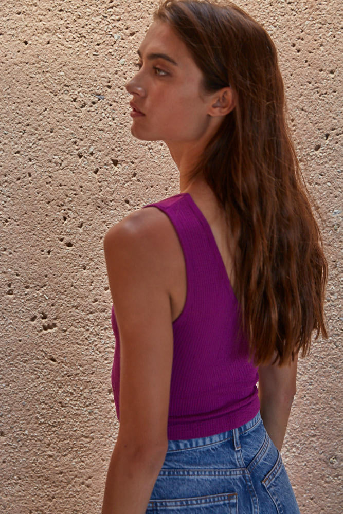 Ribbed Crop Tank