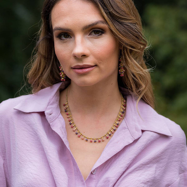 Sachi Mulberry Mix Necklace