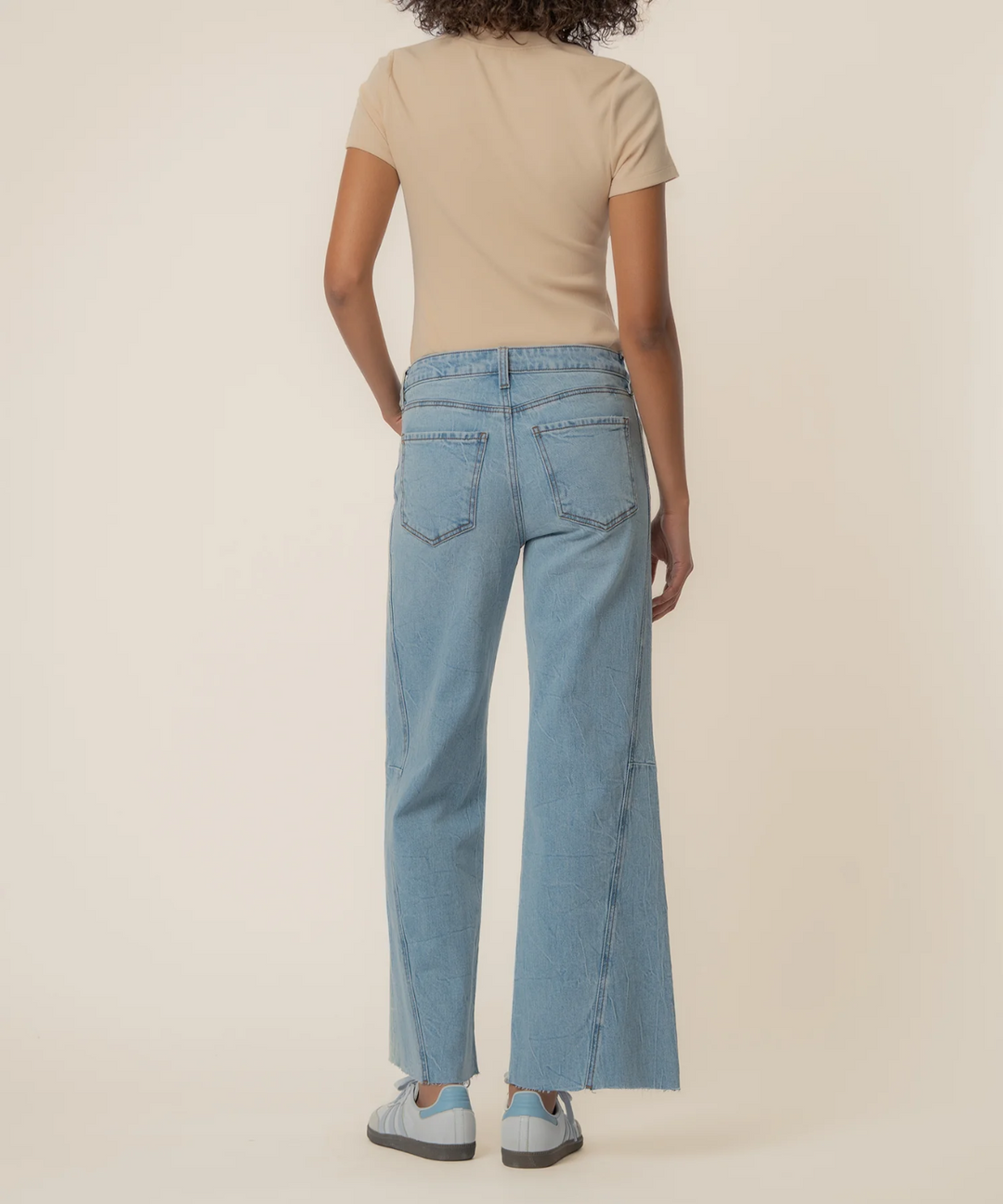 Hi Wide Side Panel Jeans