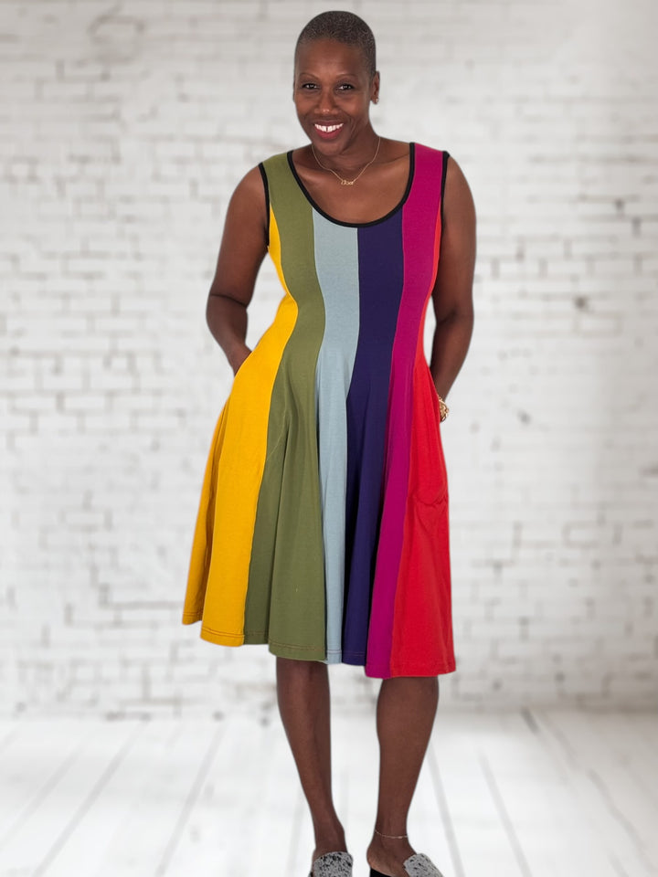Prismatic Vacation Dress