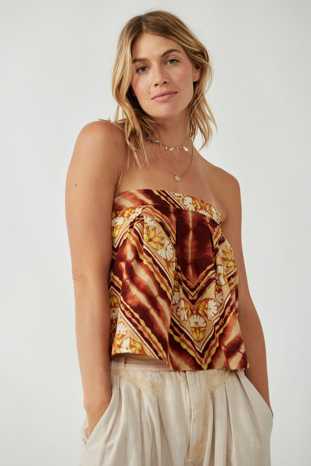 Free People Kendra Printed Top