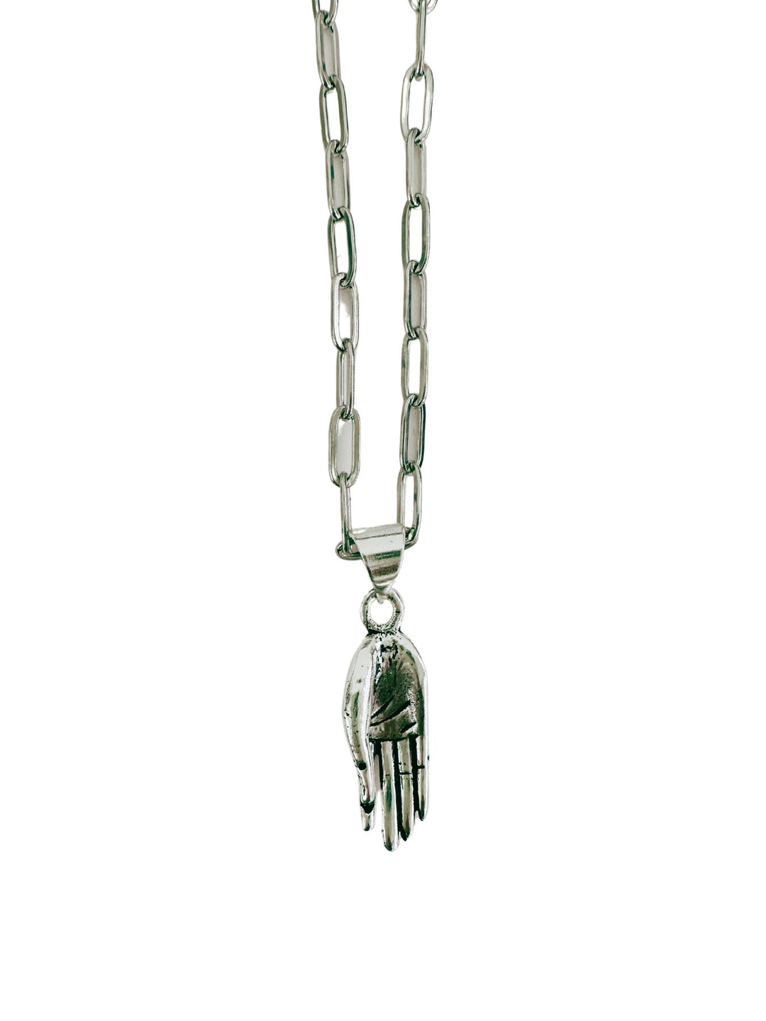 Mai Blessing Hand Necklace Silver