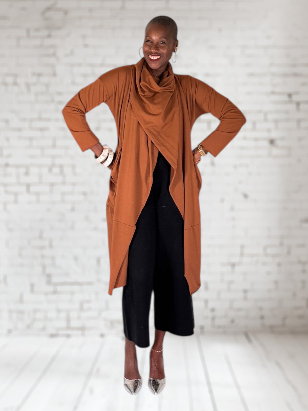Knit Scarf Coat
